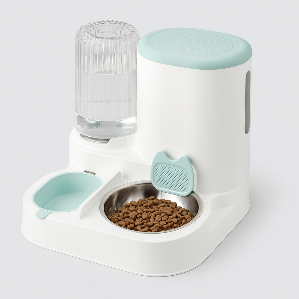 Gamelle Anti-Glouton pour Chat – Mangeoire Carrée & Durable